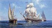 unknow artist Seascape, boats, ships and warships. 99 Sweden oil painting artist
